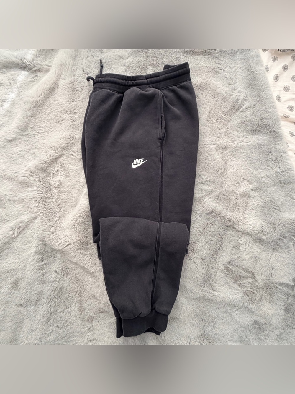 Nike Club Fleece Joggers Sweatpants Size L Distressed Black Athleisure 2014